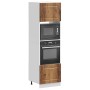 Armarios para horno 2 uds "Kalmar" Madera vieja Madera de