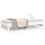 Sofá cama extraíble madera maciza de pino blanco 2x(90x200) cm de vidaXL, Camas y somieres - Ref: Foro24-823380, Precio: 138,...
