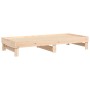 Sofá cama extraíble madera maciza de pino 2x(90x200) cm de vidaXL, Camas y somieres - Ref: Foro24-823379, Precio: 132,52 €, D...