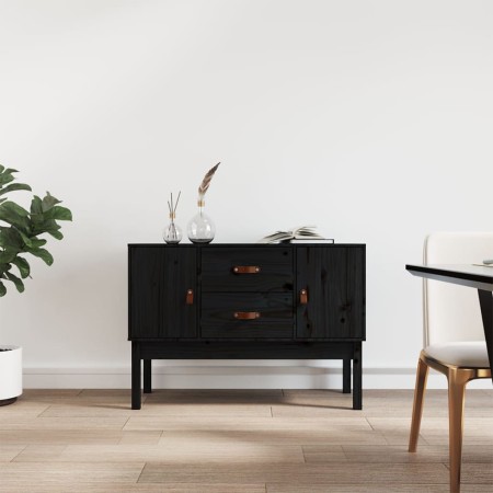 Aparador madera maciza de pino negro 110x40x78 cm de vidaXL, Aparadores - Ref: Foro24-823528, Precio: 106,64 €