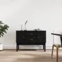Solid black pine wood sideboard 110x40x78 cm by vidaXL, Sideboards - Ref: Foro24-823528, Price: 106,64 €, Discount: %