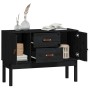 Aparador madera maciza de pino negro 110x40x78 cm de vidaXL, Aparadores - Ref: Foro24-823528, Precio: 106,64 €