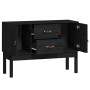 Aparador madera maciza de pino negro 110x40x78 cm de vidaXL, Aparadores - Ref: Foro24-823528, Precio: 106,64 €