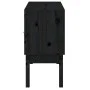 Solid black pine wood sideboard 110x40x78 cm by vidaXL, Sideboards - Ref: Foro24-823528, Price: 106,64 €, Discount: %