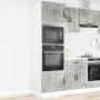 Armarios para horno 2 unidades "Lucca" de madera de ingeniería