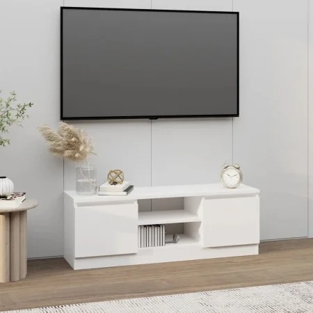 TV stand with white door 102x30x36 cm by vidaXL, TV Furniture - Ref: Foro24-823350, Price: 55,84 €, Discount: %