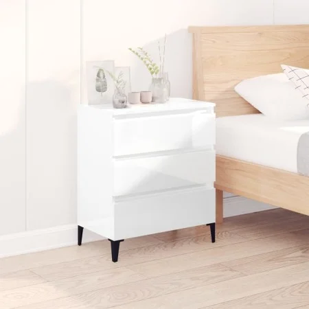 Glossy white plywood sideboard 60x35x70 cm by vidaXL, Sideboards - Ref: Foro24-823050, Price: 59,74 €, Discount: %