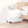 Aparador de madera contrachapada blanco brillante 60x35x70 cm de vidaXL, Aparadores - Ref: Foro24-823050, Precio: 59,74 €, De...