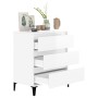 Aparador de madera contrachapada blanco brillante 60x35x70 cm de vidaXL, Aparadores - Ref: Foro24-823050, Precio: 60,39 €, De...