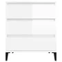 Glossy white plywood sideboard 60x35x70 cm by vidaXL, Sideboards - Ref: Foro24-823050, Price: 59,74 €, Discount: %