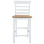 Küchenhocker 2 Stück Stoff Weiß von vidaXL, Küchenhocker - Ref: Foro24-241702, Preis: 167,11 €, Rabatt: %