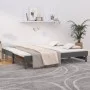 Abnehmbares Schlafsofa aus massivem, grauem Kiefernholz, 2 x (90 x 200) cm von vidaXL, Betten und Lattenroste - Ref: Foro24-8...