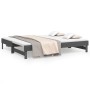 Abnehmbares Schlafsofa aus massivem, grauem Kiefernholz, 2 x (90 x 200) cm von vidaXL, Betten und Lattenroste - Ref: Foro24-8...