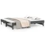 Removable sofa bed solid gray pine wood 2x(90x200) cm by vidaXL, Beds and slatted bases - Ref: Foro24-823381, Price: 132,85 €...