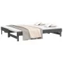 Removable sofa bed solid gray pine wood 2x(90x200) cm by vidaXL, Beds and slatted bases - Ref: Foro24-823381, Price: 132,85 €...