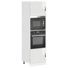 Armarios para horno 2 uds Porto blanco brillante
