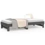 Removable sofa bed solid gray pine wood 2x(90x200) cm by vidaXL, Beds and slatted bases - Ref: Foro24-823381, Price: 132,85 €...