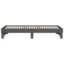 Removable sofa bed solid gray pine wood 2x(90x200) cm by vidaXL, Beds and slatted bases - Ref: Foro24-823381, Price: 132,85 €...