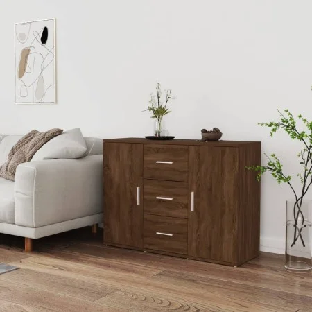 Sideboard aus braunem Eichensperrholz, 91 x 29,5 x 65 cm von vidaXL, Sideboards - Ref: Foro24-823349, Preis: 89,00 €, Rabatt: %