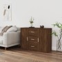 Brown oak plywood sideboard 91x29.5x65 cm by vidaXL, Sideboards - Ref: Foro24-823349, Price: 90,73 €, Discount: %