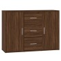 Brown oak plywood sideboard 91x29.5x65 cm by vidaXL, Sideboards - Ref: Foro24-823349, Price: 90,73 €, Discount: %