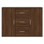 Brown oak plywood sideboard 91x29.5x65 cm by vidaXL, Sideboards - Ref: Foro24-823349, Price: 90,73 €, Discount: %