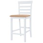 Küchenhocker 2 Stück Stoff Weiß von vidaXL, Küchenhocker - Ref: Foro24-241702, Preis: 167,11 €, Rabatt: %