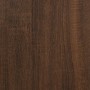 Aparador de madera contrachapada roble marrón 91x29,5x65 cm
