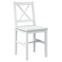 Juego de muebles de comedor 5 piezas blanco