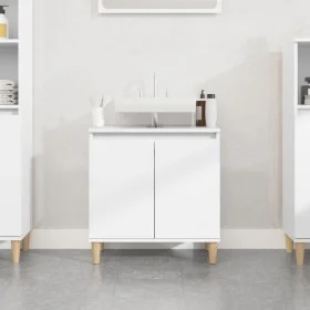 Armario para lavabo madera contrachapada blanco 58x33x60 cm de vidaXL, Tocadores de baño - Ref: Foro24-821252, Precio: 54,01 ...