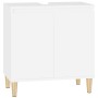 Sperrholz Spülbecken Unterschrank weiß 58x33x60 cm von vidaXL, Badezimmerwaschtische - Ref: Foro24-821252, Preis: 51,93 €, Ra...