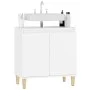 Sperrholz Spülbecken Unterschrank weiß 58x33x60 cm von vidaXL, Badezimmerwaschtische - Ref: Foro24-821252, Preis: 53,09 €, Ra...