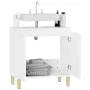 Sperrholz Spülbecken Unterschrank weiß 58x33x60 cm von vidaXL, Badezimmerwaschtische - Ref: Foro24-821252, Preis: 53,09 €, Ra...