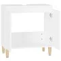 Sperrholz Spülbecken Unterschrank weiß 58x33x60 cm von vidaXL, Badezimmerwaschtische - Ref: Foro24-821252, Preis: 53,09 €, Ra...
