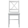 Juego de muebles de comedor 5 piezas blanco