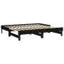 Abnehmbares Schlafsofa aus massivem schwarzem Kiefernholz, 2 x (90 x 190) cm von vidaXL, Betten und Lattenroste - Ref: Foro24...