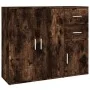 Aparador madera contrachapada roble ahumado 91x29,5x75 cm de vidaXL, Aparadores - Ref: Foro24-823274, Precio: 79,74 €, Descue...