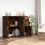 Aparador madera contrachapada roble ahumado 91x29,5x75 cm de vidaXL, Aparadores - Ref: Foro24-823274, Precio: 79,74 €, Descue...