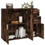 Aparador madera contrachapada roble ahumado 91x29,5x75 cm de vidaXL, Aparadores - Ref: Foro24-823274, Precio: 79,74 €, Descue...