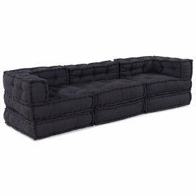 Almohada 3 pcs Antracita 70 x 70 x 54 cm Poliéster