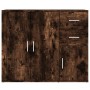 Sideboard aus geräuchertem Eichensperrholz 91x29,5x75 cm von vidaXL, Sideboards - Ref: Foro24-823274, Preis: 83,60 €, Rabatt: %