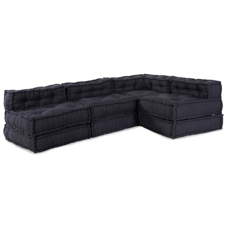 Almohada 4 pcs Antracita 70 x 70 x 54 cm Poliéster