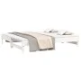 Sofá cama extraíble madera maciza de pino blanco 2x(100x200) cm de vidaXL, Camas y somieres - Ref: Foro24-823375, Precio: 246...