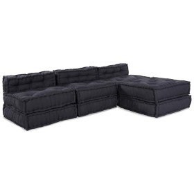 Almohada 4 pcs Antracita 70 x 70 x 54 cm Poliéster Almohada 4 pcs Antracita 70 x 70 x 54 cm Poliéster