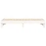 Sofá cama extraíble madera maciza de pino blanco 2x(100x200) cm de vidaXL, Camas y somieres - Ref: Foro24-823375, Precio: 246...
