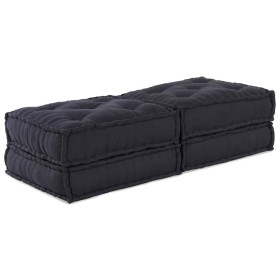 Almohada 2 pcs Antracita 70 x 70 x 36 cm Poliéster