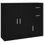 Black plywood sideboard 91x29.5x75 cm by vidaXL, Sideboards - Ref: Foro24-823270, Price: 83,15 €, Discount: %