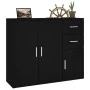 Black plywood sideboard 91x29.5x75 cm by vidaXL, Sideboards - Ref: Foro24-823270, Price: 83,15 €, Discount: %