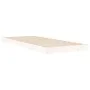 Estructura de cama madera maciza de pino blanco 75x190 cm de vidaXL, Camas y somieres - Ref: Foro24-823485, Precio: 55,32 €, ...