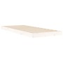 Solid white pine wood bed frame 75x190 cm by vidaXL, Beds and slatted bases - Ref: Foro24-823485, Price: 57,56 €, Discount: %